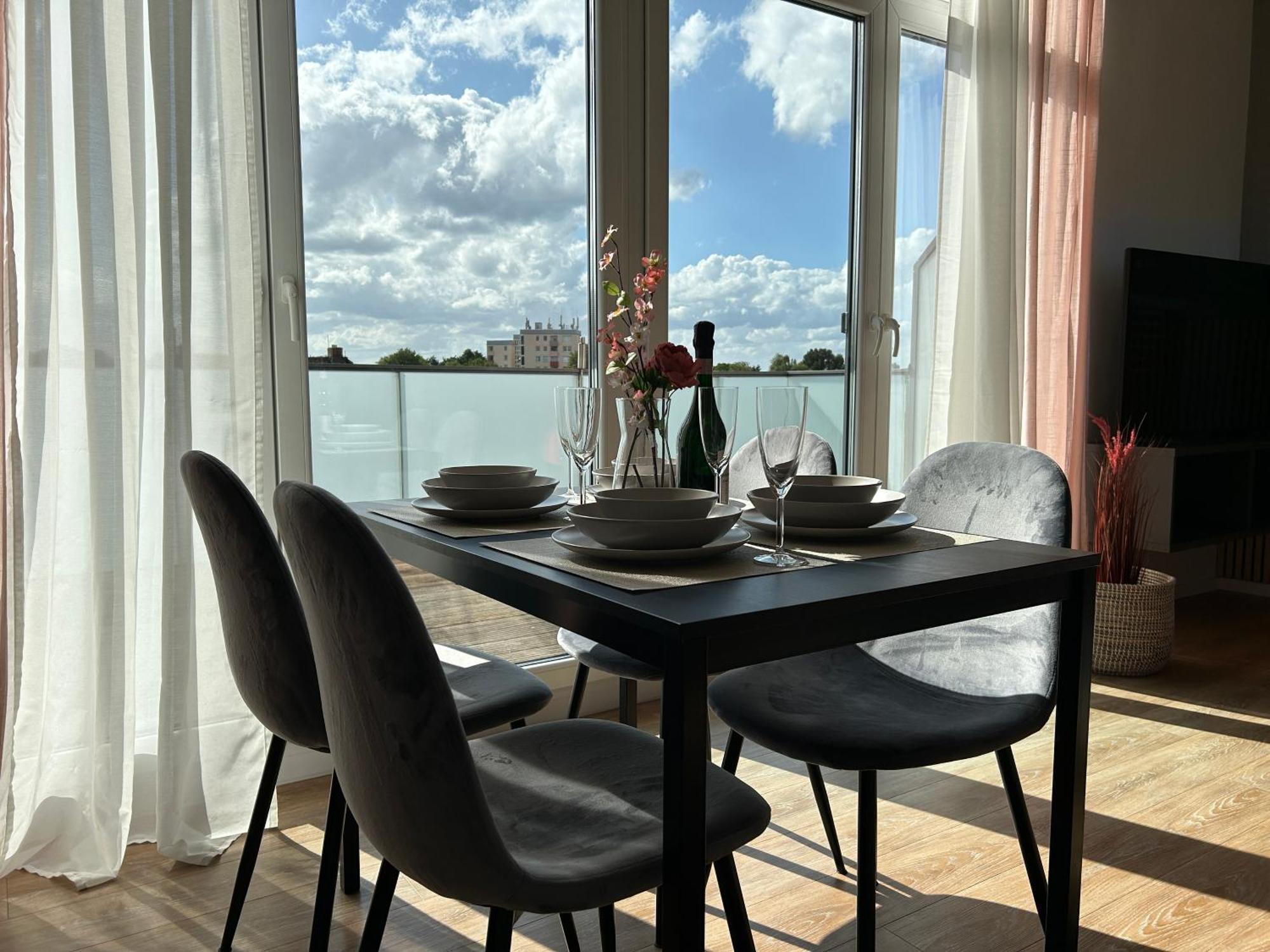 奥尔登堡Micasa Ol - Modernes Penthouse - Stellplatz - Kueche - Wlan - Dachterrasse公寓 外观 照片