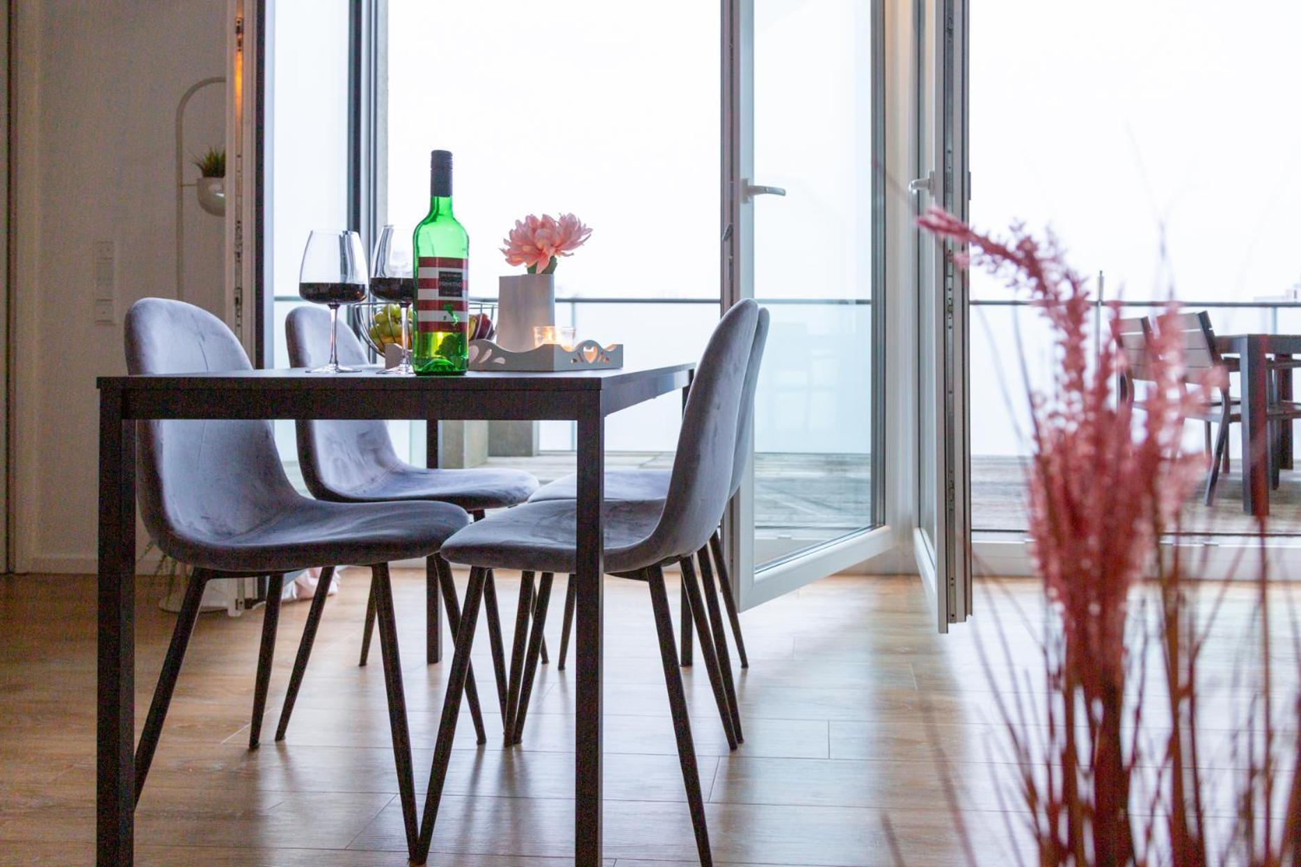 奥尔登堡Micasa Ol - Modernes Penthouse - Stellplatz - Kueche - Wlan - Dachterrasse公寓 外观 照片